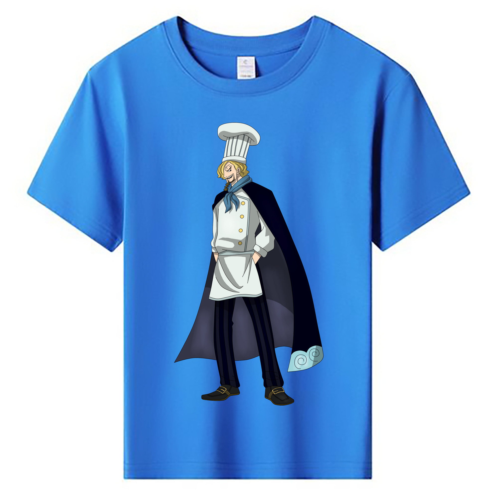 （画像用） ワンピース サンジ ONE PIECE Sanji 綿100％キッズTシャツ（フロントプリント）